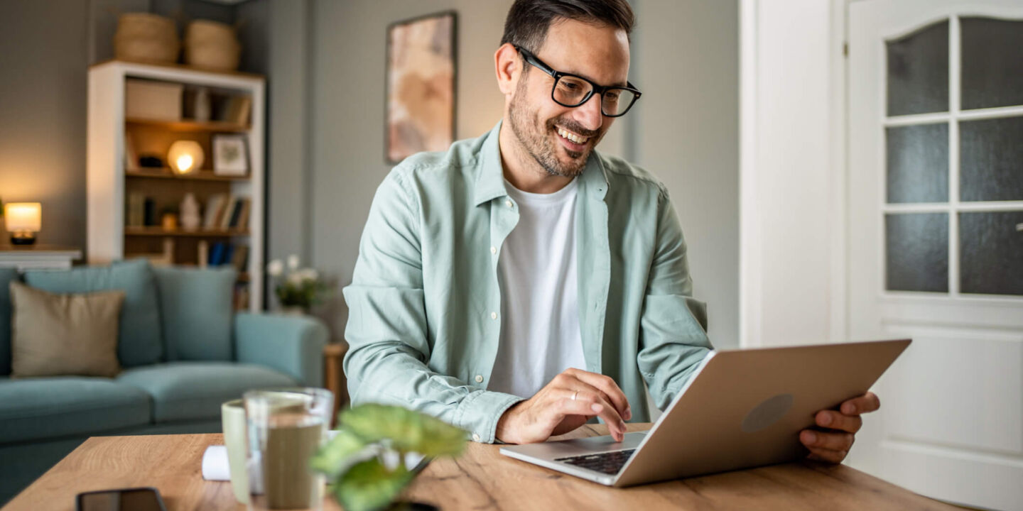 Man on laptop Man on laptop